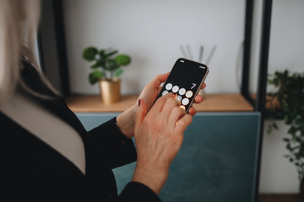 A Person Holding a Smartphone